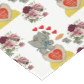 Tablecloth Valentinstag Elefant Tischdecke (Schrägansicht)