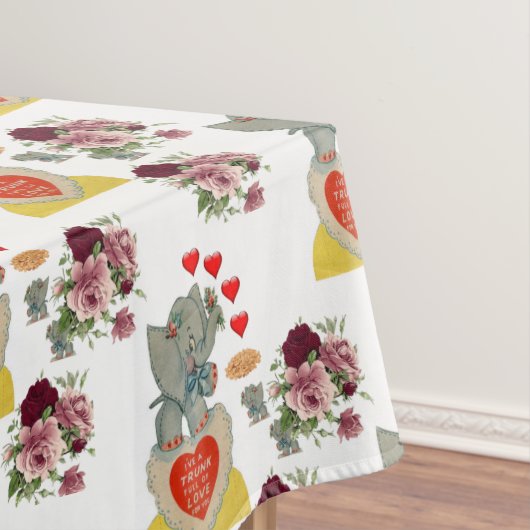 Tablecloth Valentinstag Elefant Tischdecke (Beispiel)