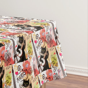Tablecloth Valentinstag Paris Frankreich Tischdecke