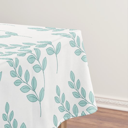 Tablecloth Weiße Blätter Natur Tischdecke (Beispiel)