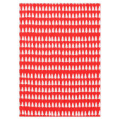 Tablecloth, weiße frohe Weihnachtsbaumen Rot Tischdecke (Vorderseite)