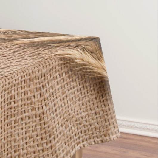 Tablecloth Weize auf Burlap Sack Land Rustikale Fa Tischdecke (Beispiel)