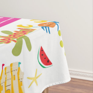 Tablecloth White Beach House Fun Sun Tischdecke