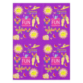 Tablecloth White Beach House Fun Sun Tischdecke (Vorderseite)