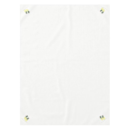 Tablecloth White Cactus Yellow Tischdecke (Vorderseite)