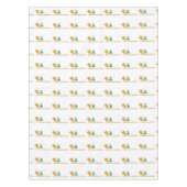 Tablecloth White Frosch Ribbit Style Pilz Tischdecke (Vorderseite)