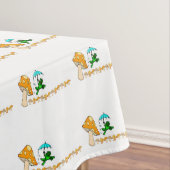 Tablecloth White Frosch Ribbit Style Pilz Tischdecke (Beispiel)