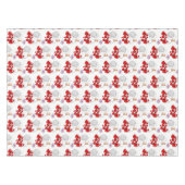 Tablecloth White Sheep Red Hearts Kitten Tischdecke (Vorderseite (Horizontal))