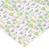 Tablecloth White Sheep Trees Tischdecke (Schrägansicht)