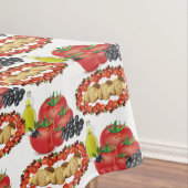 Tablecloth White Tomato Olivenöl Brot Tischdecke (Beispiel)