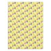 Tablecloth Yellow Fisherman Fish Sun Tischdecke (Vorderseite)