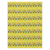 Tablecloth Yellow Giraffe Elephant Pig Dog Tischdecke (Vorderseite)