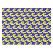 Tablecloth Yellow Sun Moon Stars Blue Tischdecke (Vorderseite (Horizontal))