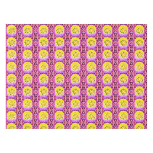 Tablecloth Yellow Sun Moon Tischdecke (Vorderseite (Horizontal))
