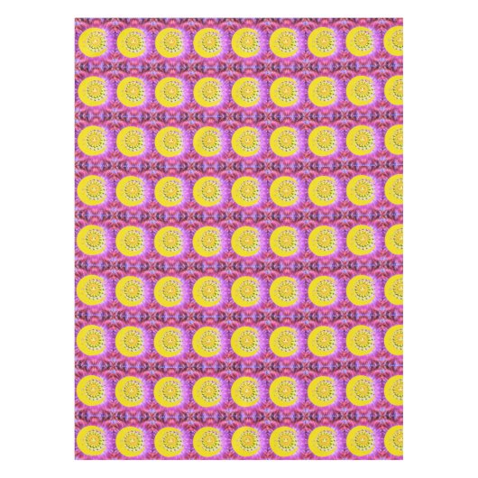 Tablecloth Yellow Sun Moon Tischdecke (Vorderseite)