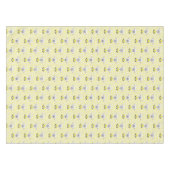 Tablecloth Yellow White Sheep Sun Clouds Tischdecke (Vorderseite (Horizontal))