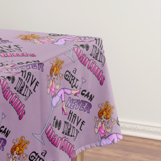 TABLECLOTH - ZU VIELE MARTINIS TISCHDECKE (Beispiel)