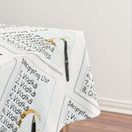 TABLECLOTHS - VODKA-EINKAUFSLISTE TISCHDECKE