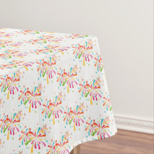 Tableclout 4. Juli Feuerwerk Tischdecke