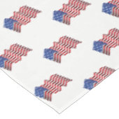Tableclout 4. Juli Patriotische Flagge Tischdecke (Schrägansicht)