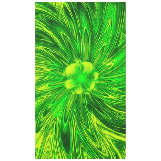 Tableclout Abstrakte Linien Grüne Blume Tischdecke (Vorderseite)