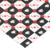 Tableclout Ace Card Red Diamonds Tischdecke (Schrägansicht)