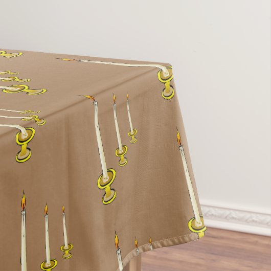 Tableclout Beige Kerzen Tischdecke (Beispiel)