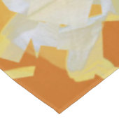 Tableclout Blume Weiß Orange Cubist Tischdecke (Schrägansicht)