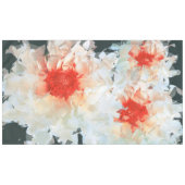Tableclout Blume White Black Cubist Tischdecke (Vorderseite (Horizontal))