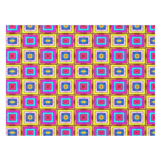Tableclout Colorful Colors Quadrate Tischdecke (Vorderseite (Horizontal))