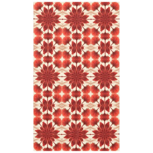 Tableclout, ein elegantes, rotes Stoffmuster mit B Tischdecke (Vorderseite)