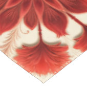Tableclout, ein elegantes, rotes Stoffmuster mit B Tischdecke (Schrägansicht)