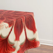 Tableclout, ein elegantes, rotes Stoffmuster mit B Tischdecke (Beispiel)