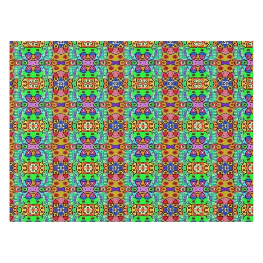 Tableclout farbiger weißer Hund Tischdecke (Vorderseite (Horizontal))