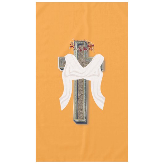 Tableclout Haushaltsmilch Orange Hintergrund Tischdecke (Vorderseite)