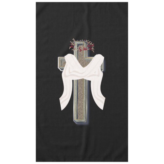 Tableclout Hauswäsche schwarzer Hintergrund Tischdecke (Vorderseite)