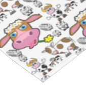 Tableclout Kühe Tischdecke (Schrägansicht)