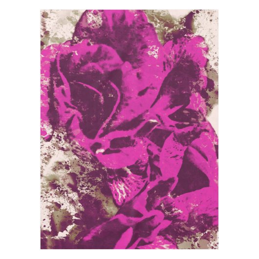 Tableclout Lila Rose Wasserfarbe Tischdecke (Vorderseite)