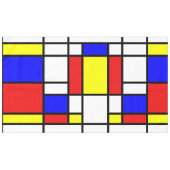 Tableclout Mondrian Art Style Colorful Muster Tischdecke (Vorderseite (Horizontal))