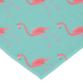 Tableclout Tropisches rosa Flamingo Tischdecke (Schrägansicht)