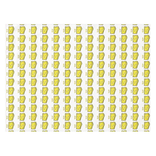 Tableclout Weißer Käse Gelb Tischdecke (Vorderseite (Horizontal))