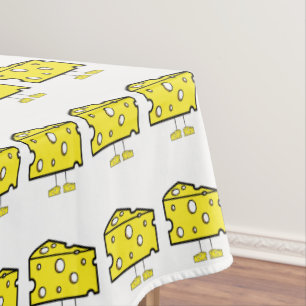 Tableclout Weißer Käse Gelb Tischdecke