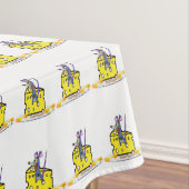 Tableclout Weißer Käse Gelbe Maus Tischdecke (Beispiel)