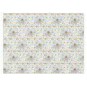 Tableclout White Daisy Floral Summer Fun Tischdecke (Vorderseite (Horizontal))