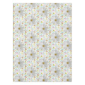 Tableclout White Daisy Floral Summer Fun Tischdecke (Vorderseite)