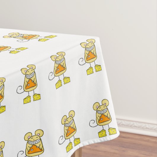 Tableclout White Pizza Cheese Mouse Yellow Tischdecke (Beispiel)