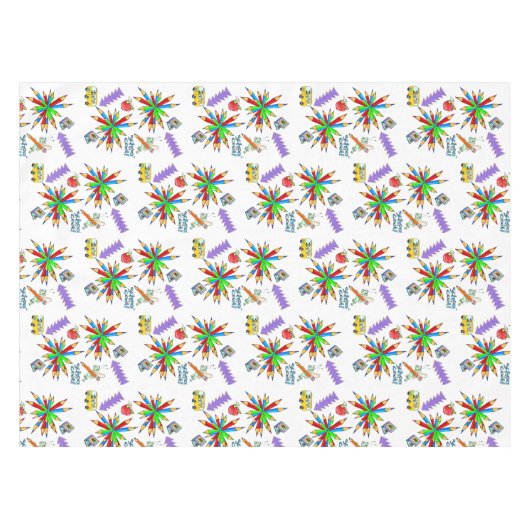 Tableclout Zurück zur Schule ist Cool Tischdecke (Vorderseite (Horizontal))