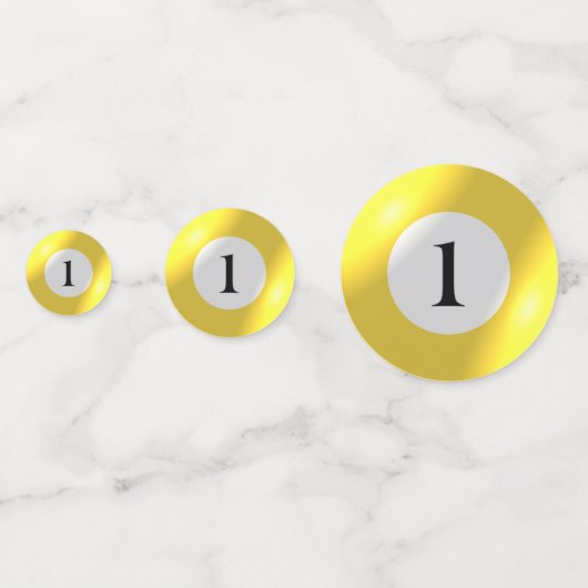 Tablefetti - Billard und 1 Ball Konfetti (Rückseiten)