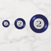 Tablefetti - Billard und 2 Ball Konfetti (Rückseiten)