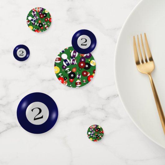 Tablefetti - Billard und 2 Ball Konfetti (Gruppe)